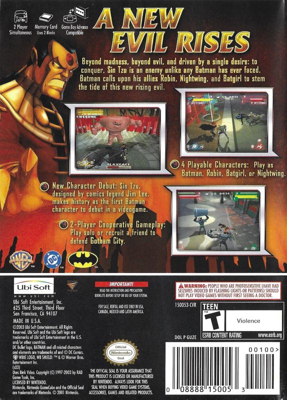 Jogo Batman - Rise Of Sin Tzu - Ps2 - Original Completo