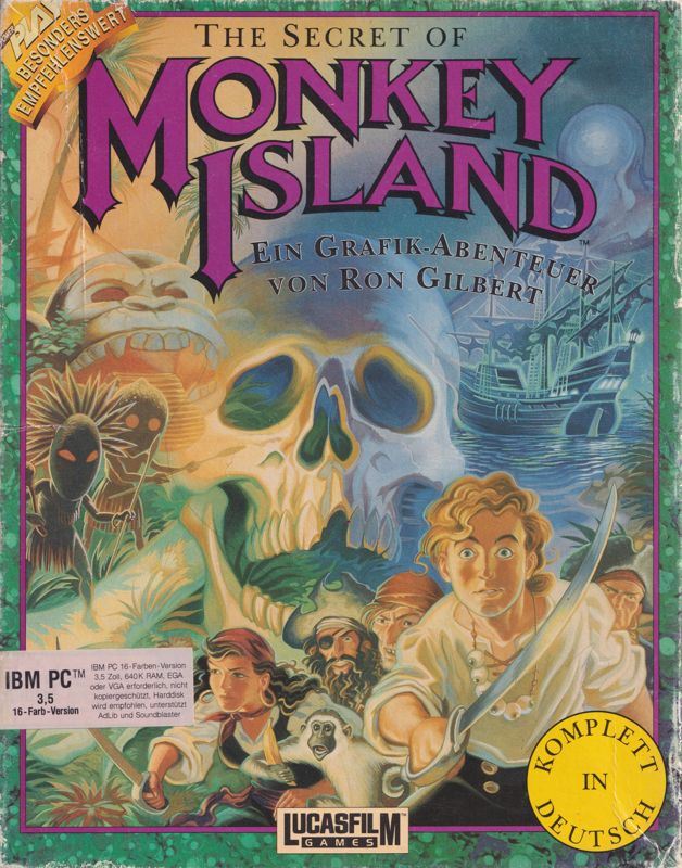 Front Cover for The Secret of Monkey Island (DOS) (3,5" EGA Version)