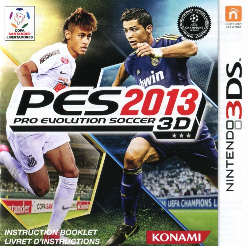 Manual for PES 2013: Pro Evolution Soccer (Nintendo 3DS): Front
