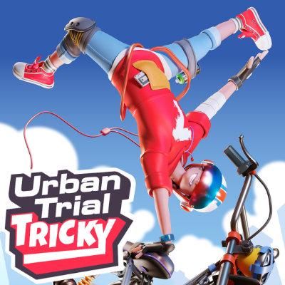 Front Cover for Urban Trial Tricky: Deluxe Edition (Blacknut)