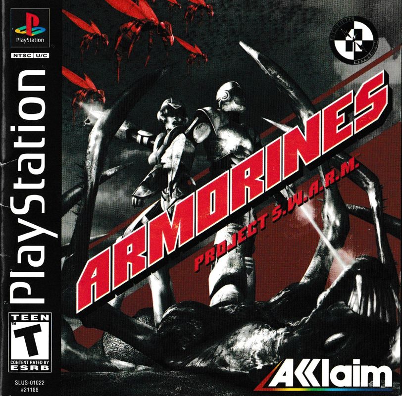 Front Cover for Armorines: Project S.W.A.R.M. (PlayStation)