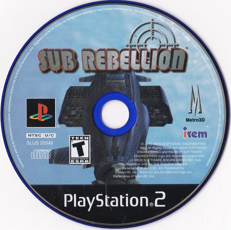 Media for Sub Rebellion (PlayStation 2)