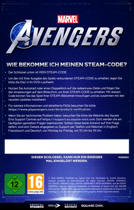 Other for Marvel Avengers (Windows): DLC Code