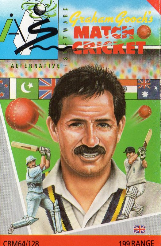 Front Cover for Graham Gooch's Test Cricket (Commodore 64) (Alternative Software budget reissue)
