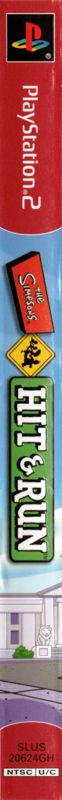 Spine/Sides for The Simpsons: Hit & Run (PlayStation 2) (Greatest Hits release)