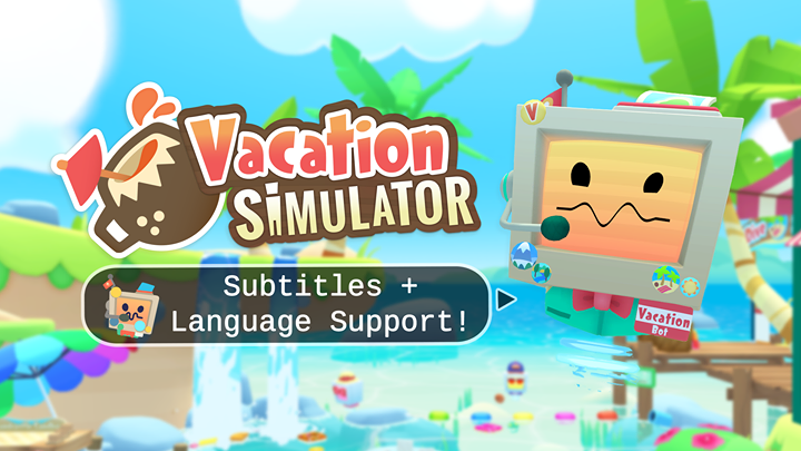 Front Cover for Vacation Simulator (Quest and Windows) (Oculus store release): 2nd version