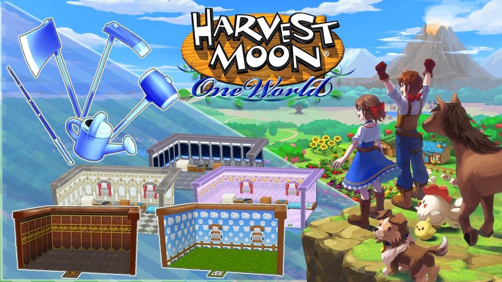 Harvest Moon: One World - Interior Design and Tool Upgrade Pack cover or  packaging material - MobyGames