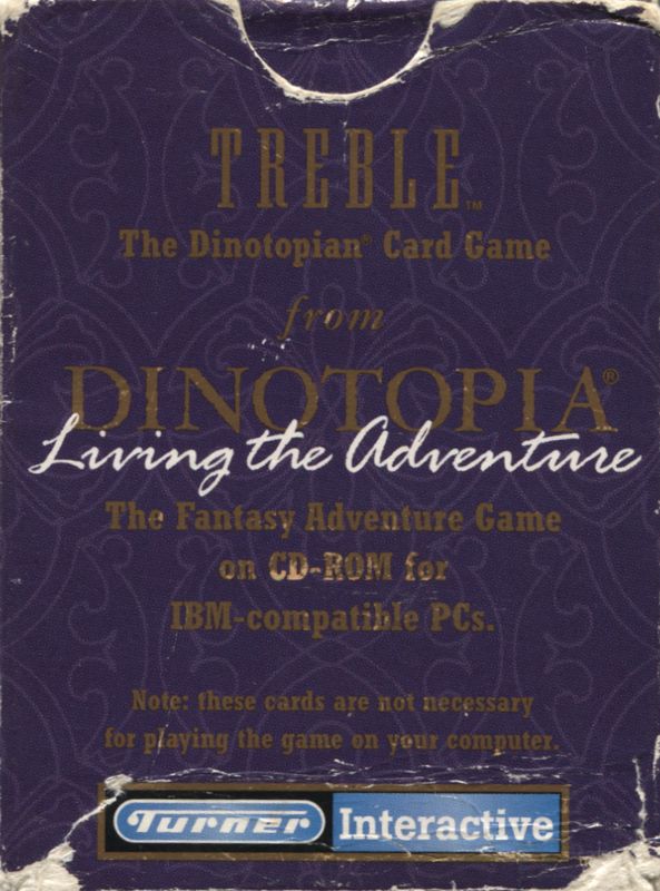Extras for Dinotopia (DOS): Card Game - Box Back