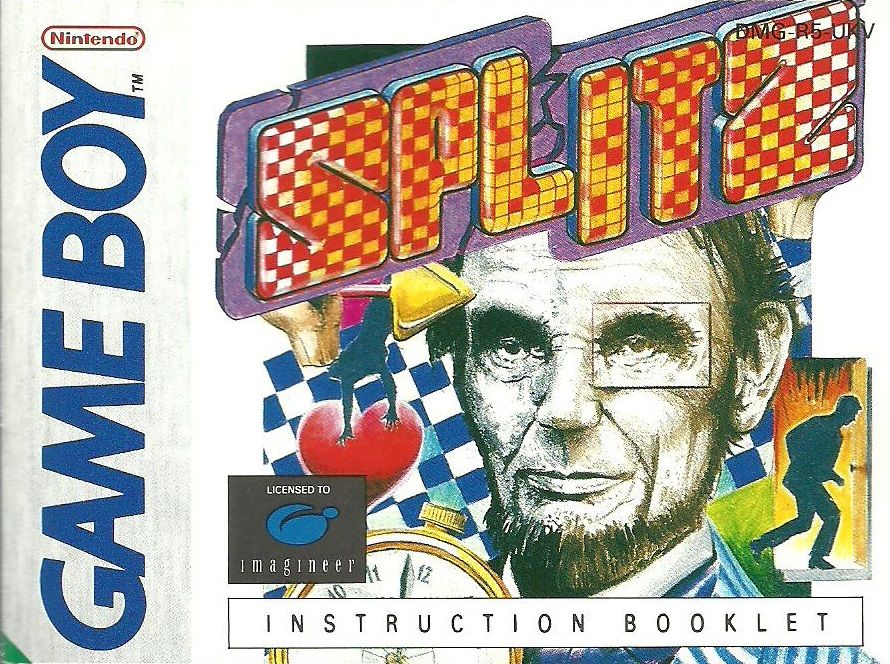 Manual for Splitz (Game Boy)