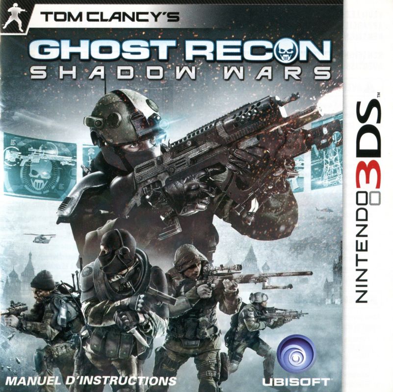 Manual for Tom Clancy's Ghost Recon: Shadow Wars (Nintendo 3DS): Front (CDN)