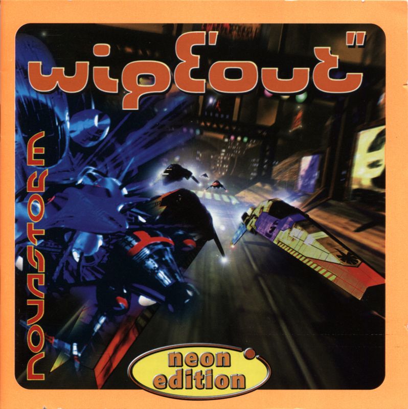 Front Cover for WipEout / Novastorm (DOS) (neon edition release)