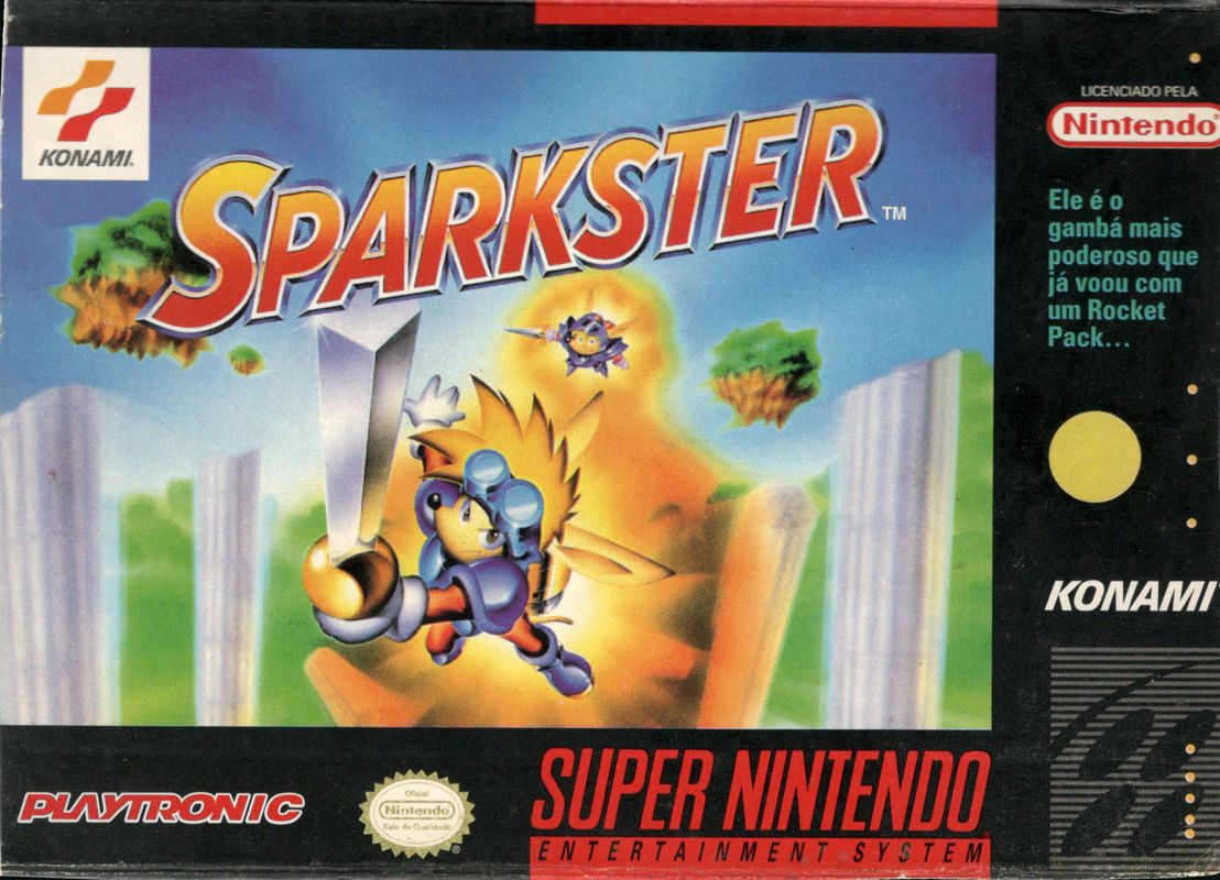 Front Cover for Sparkster (SNES) (Playtronic release)