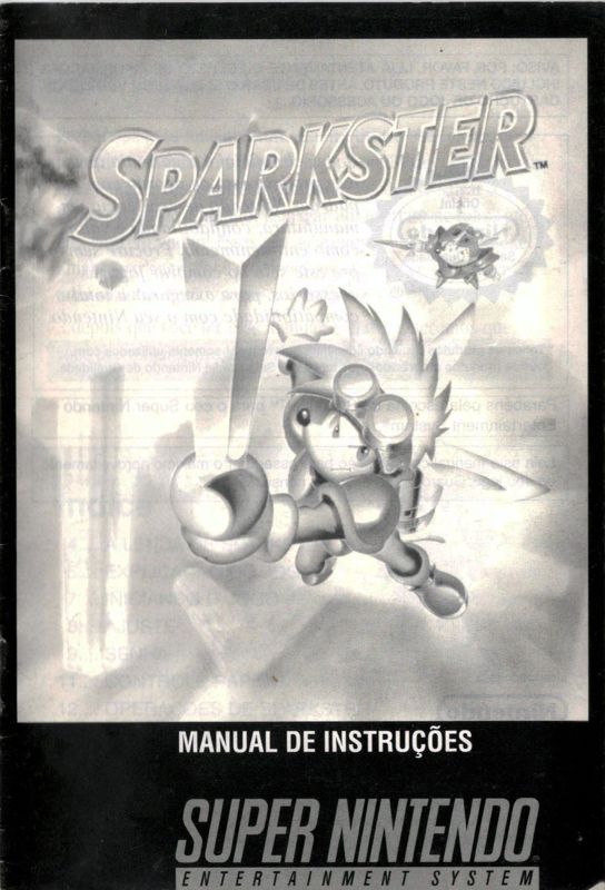 Manual for Sparkster (SNES) (Playtronic release): Front