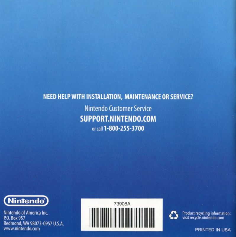 Manual for Steel Diver (Nintendo 3DS): Back