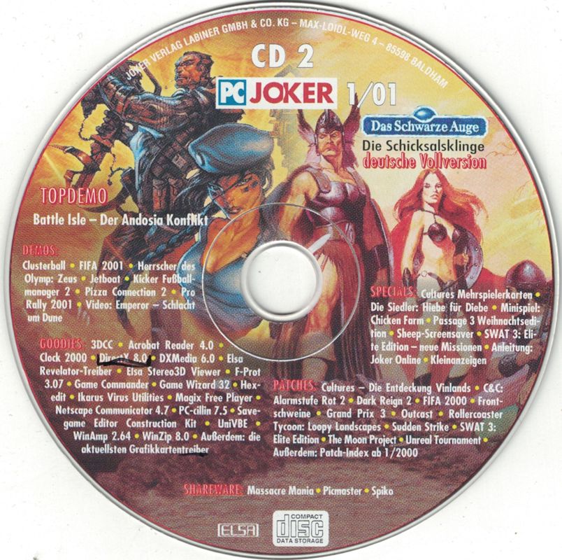 Media for Realms of Arkania: Blade of Destiny (DOS) (PC Joker 1/2001 covermount)