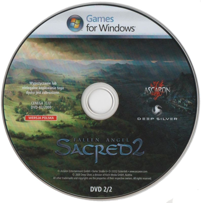 Media for Sacred 2: Fallen Angel (Premium Games) (Windows) (Premium Games release): Disc 2