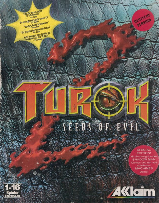 Front Cover for Turok 2: Seeds of Evil (Windows) (With Shadowman Comics included)