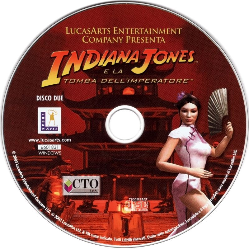 Media for Indiana Jones and the Emperor's Tomb (Windows): Disc 2