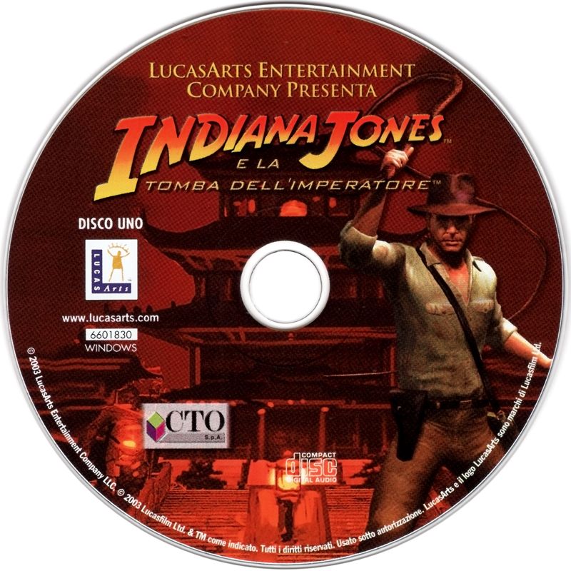 Media for Indiana Jones and the Emperor's Tomb (Windows): Disc 1