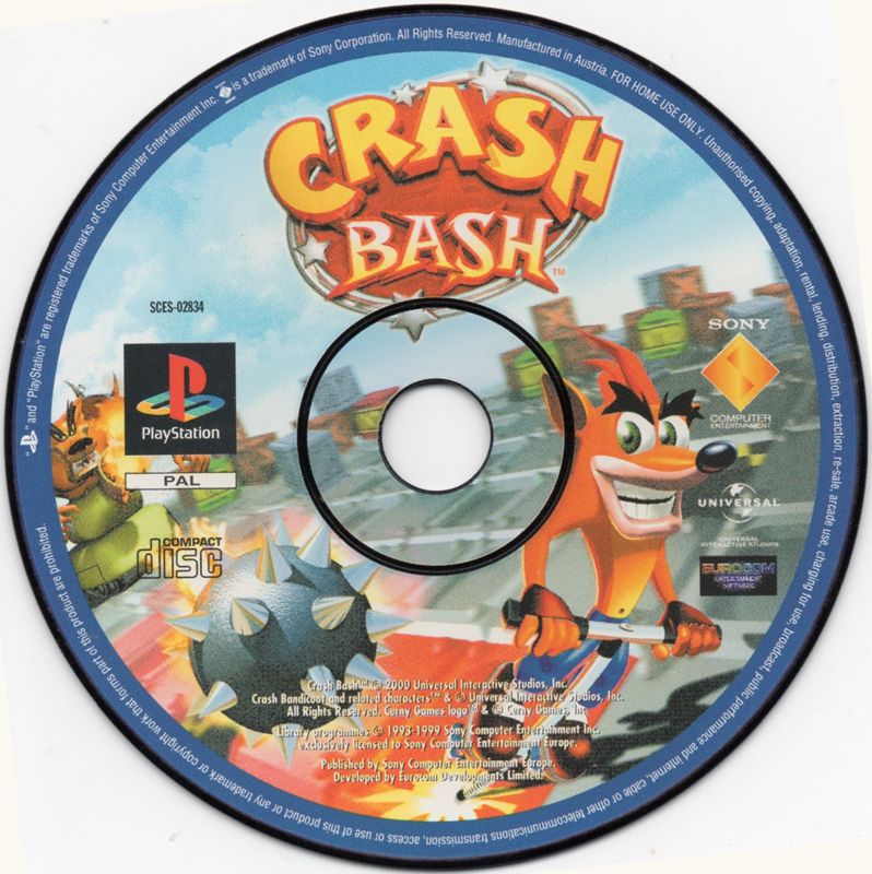 Crash Bash cover or packaging material - MobyGames