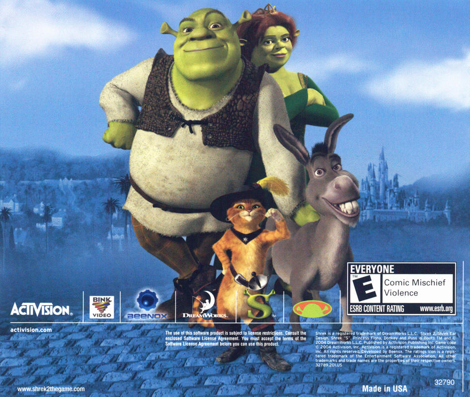 Other for Shrek 2 (Windows): Jewel Case - Back