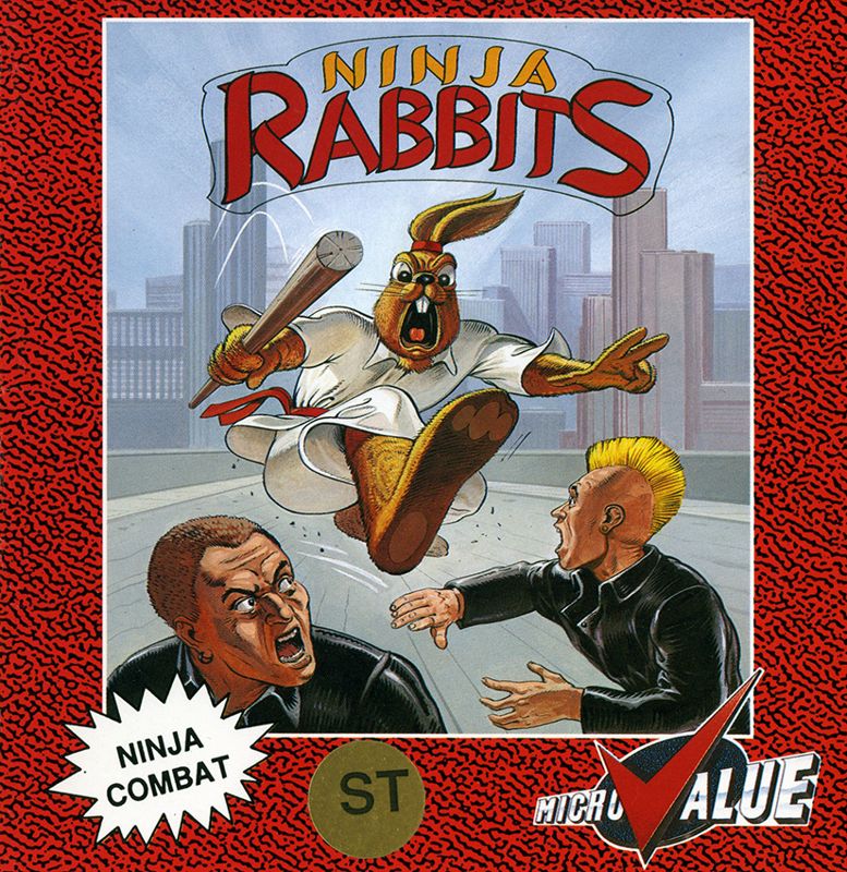 Front Cover for Ninja Rabbits (Atari ST)
