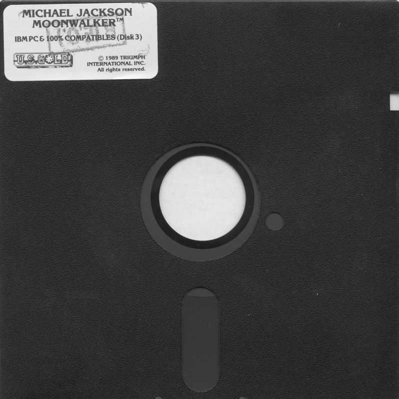 Media for Moonwalker (DOS): Disk 3