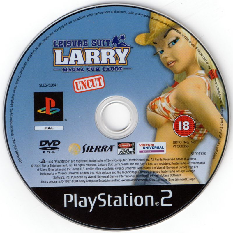 Media for Leisure Suit Larry: Magna Cum Laude (Uncut and Uncensored!) (PlayStation 2)