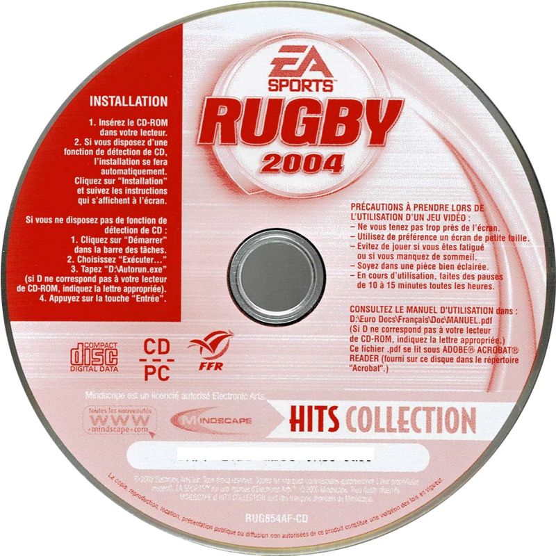 Media for Rugby 2004 (Windows) (Hits Collection release)