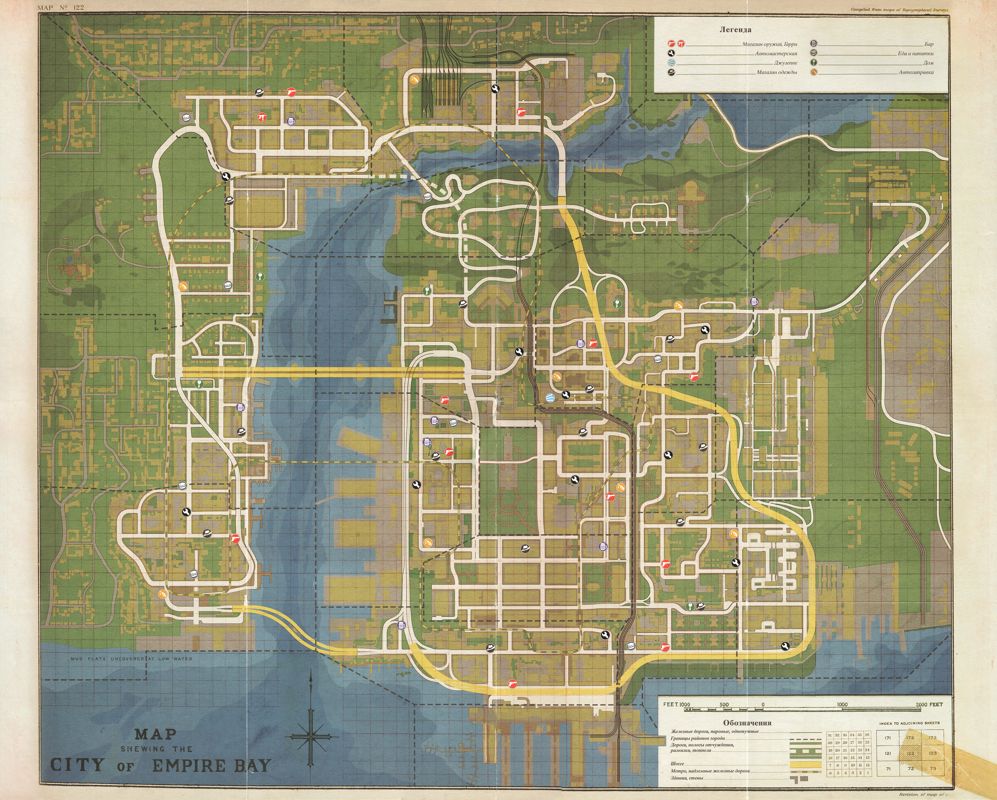 Map for Mafia II: Director's Cut (PlayStation 3)