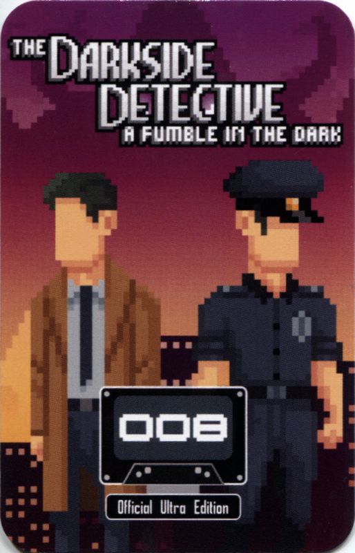 Extras for The Darkside Detective: A Fumble in the Dark + The Darkside Detective (Official Ultra Edition) (Linux and Macintosh and Windows) (Cassette Case): Authentication Card - Front