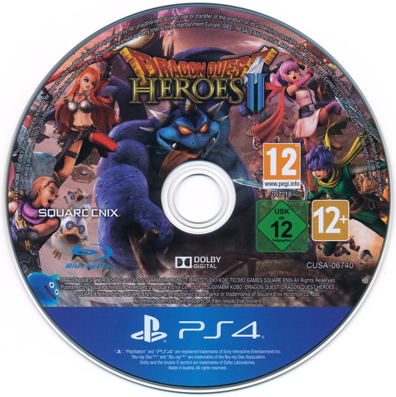 Dragon Quest Heroes Ii Cover Or Packaging Material Mobygames