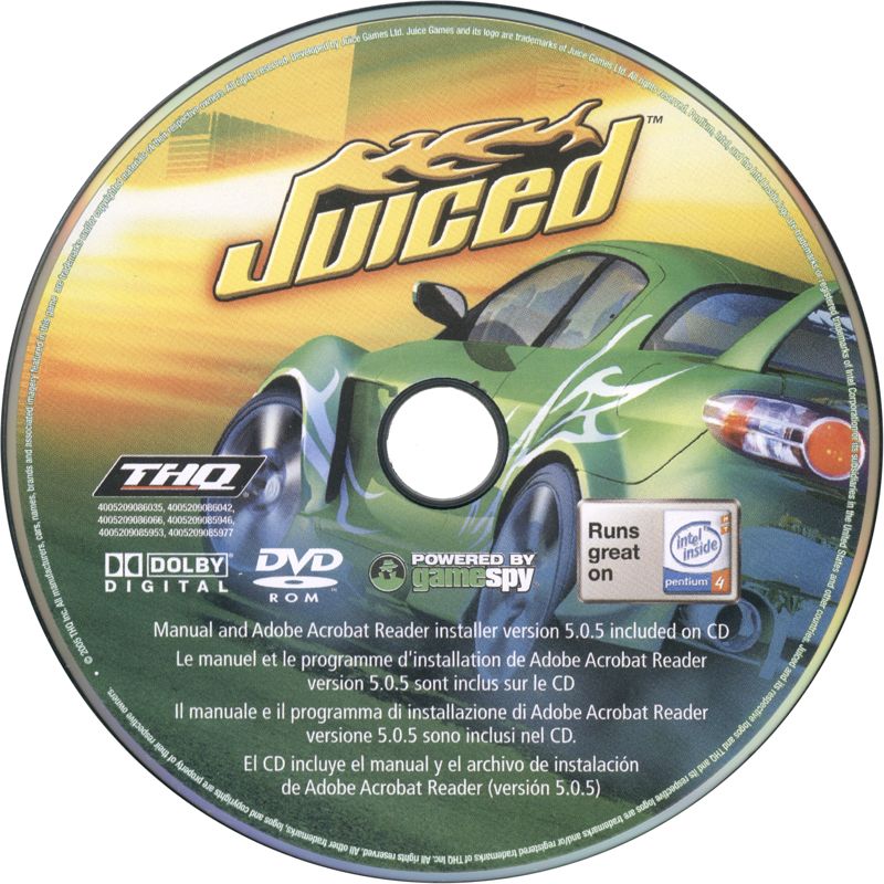 Media for 3in1 Adrenalin Pack (Windows): Juiced disc