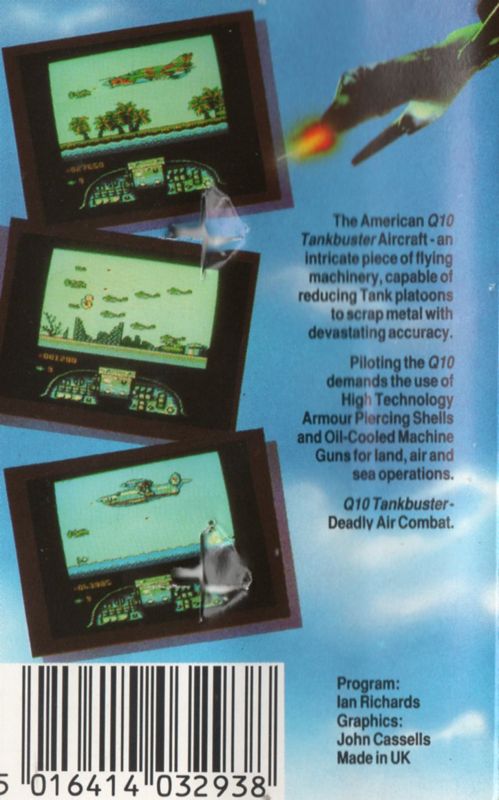 Back Cover for Q10 Tankbuster (Amstrad CPC)