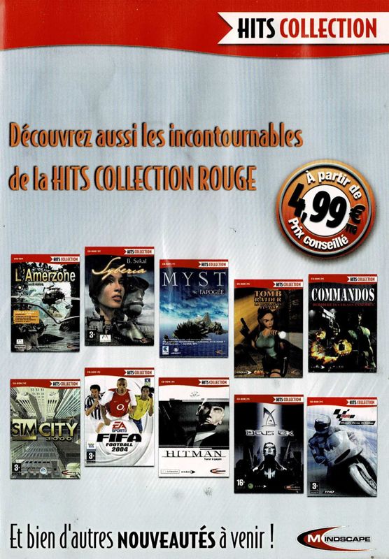 Inside Cover for Rugby 2004 (Windows) (Hits Collection release): Right