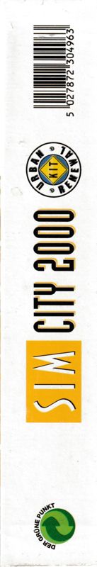 Spine/Sides for SimCity 2000: Urban Renewal Kit (DOS) (3.5" German Release): Bottom