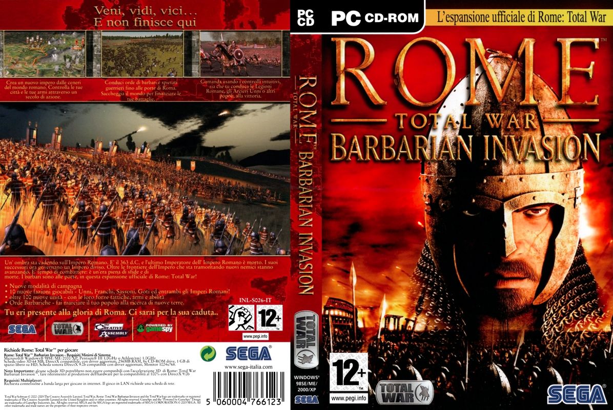 Full Cover for Rome: Total War - Barbarian Invasion (Windows)