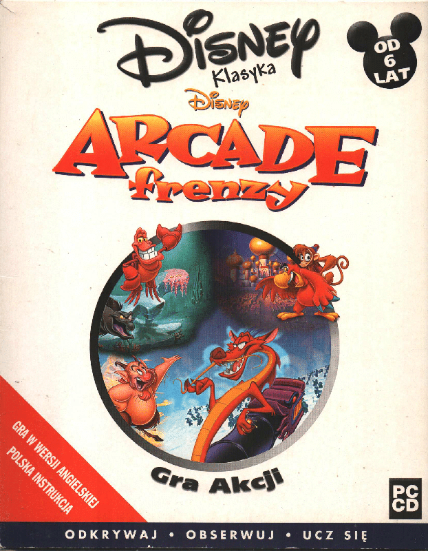 Front Cover for Disney's Arcade Frenzy (Windows)