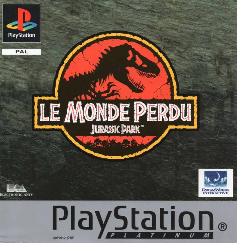 Front Cover for The Lost World: Jurassic Park (PlayStation) (Platinum release)