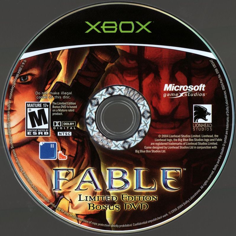 Extras for Fable (Xbox): Bonus DVD