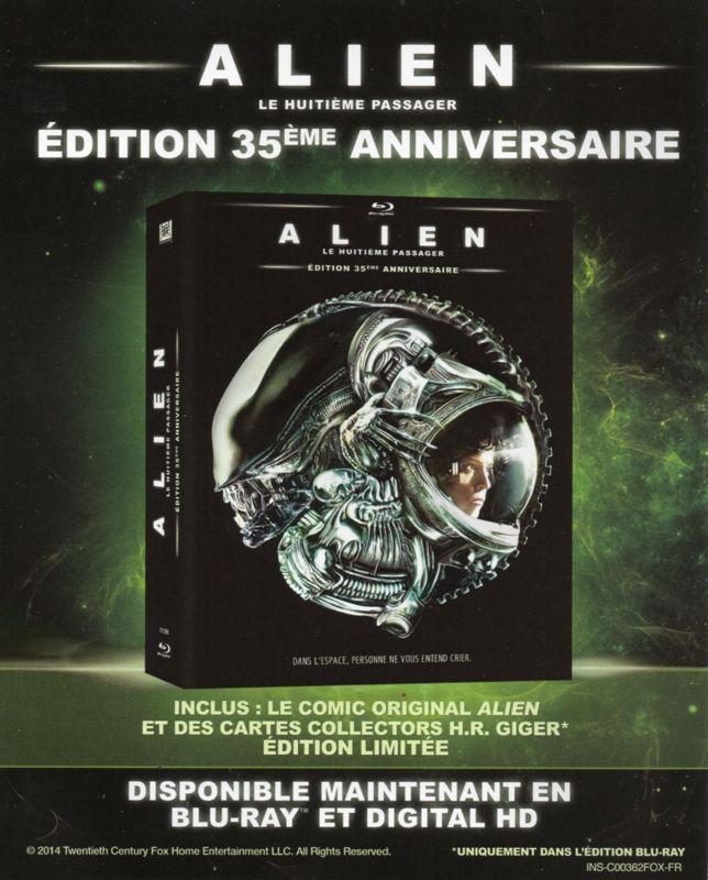 Advertisement for Alien: Isolation - Nostromo Edition (PlayStation 4)
