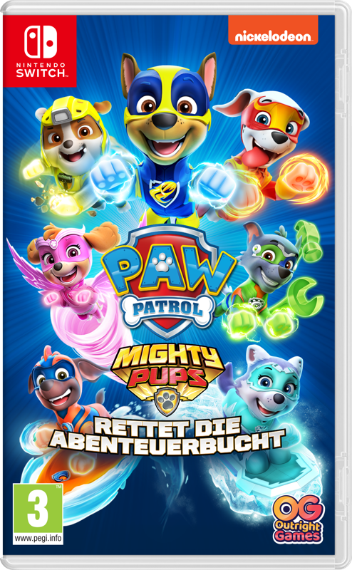 Front Cover for PAW Patrol: Mighty Pups - Save Adventure Bay! (Nintendo Switch) (download release)