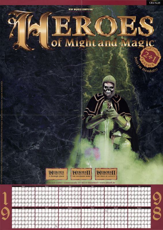 Extras for Heroes of Might and Magic Compendium (DOS and Windows): Poster / Calendar