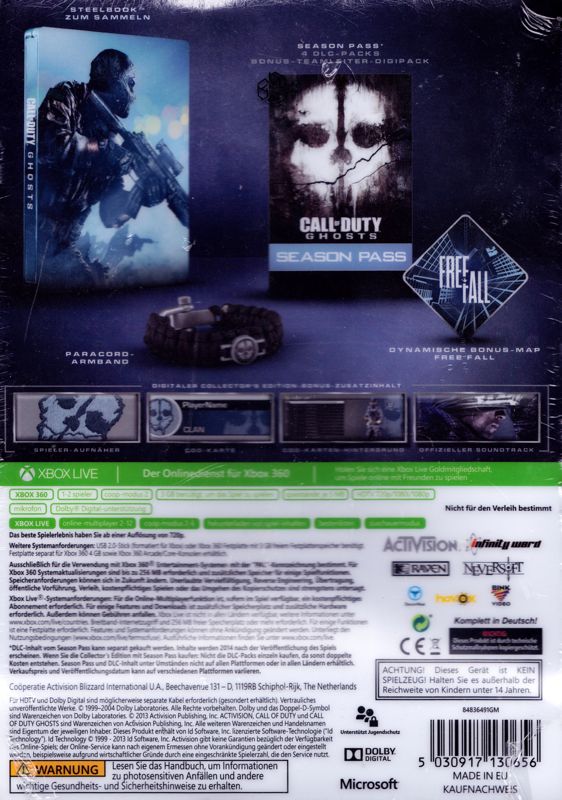 Call of Duty: Ghosts Hardened Edition for Xbox 360