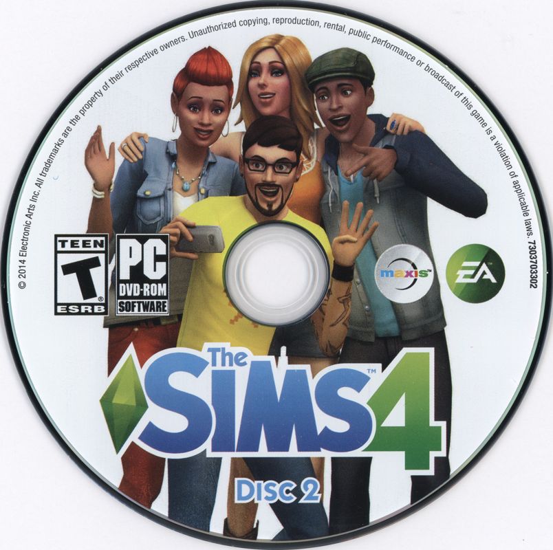 Media for The Sims 4 (Macintosh and Windows): Disc 2