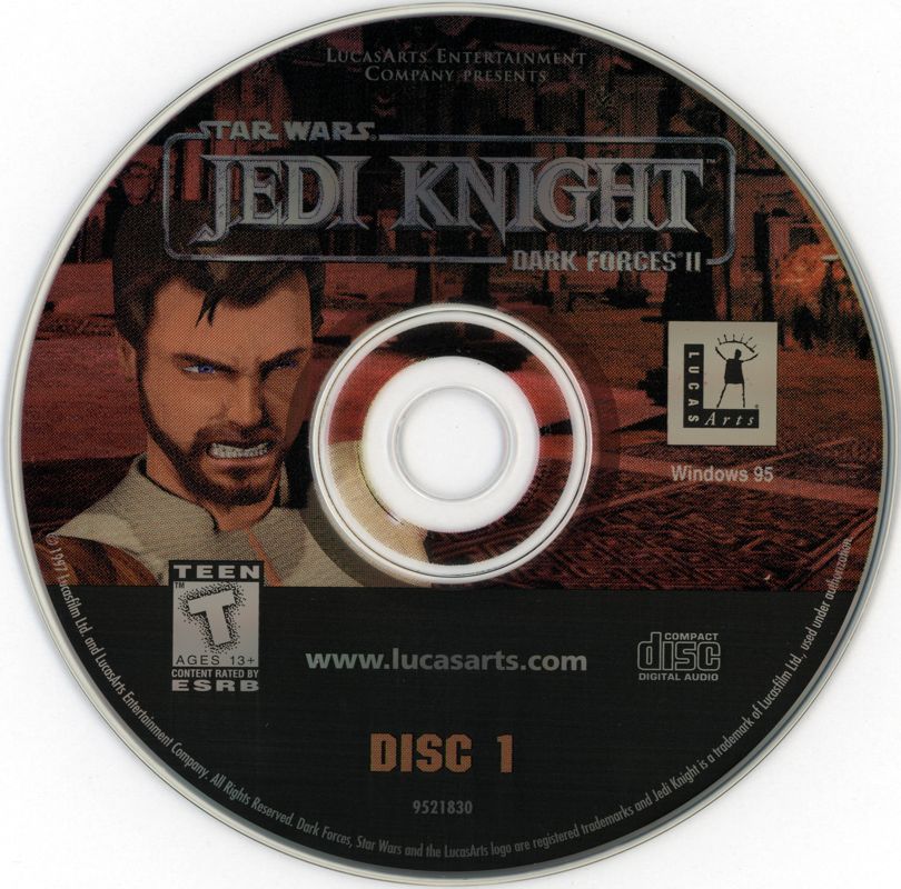 Media for Star Wars: Jedi Knight - Bundle (Windows): Dark Force II - Disc 1