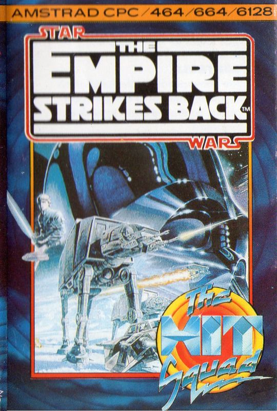 Front Cover for Star Wars: The Empire Strikes Back (Amstrad CPC) (Hit Squad budget release)