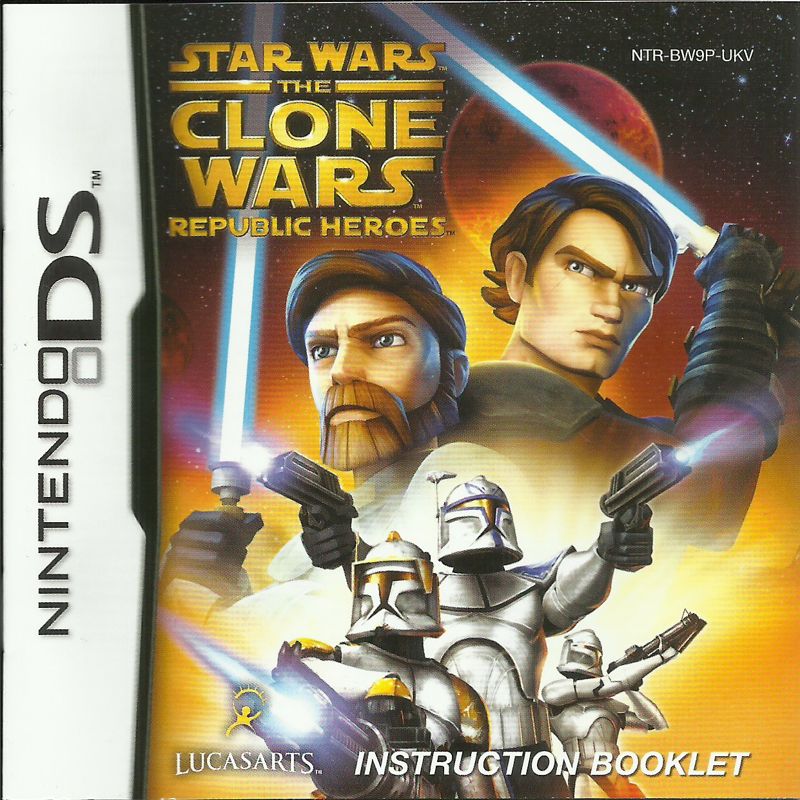 Manual for Star Wars: The Clone Wars - Republic Heroes (Nintendo DS): Front