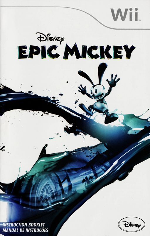 Manual for Disney Epic Mickey (Wii): Front