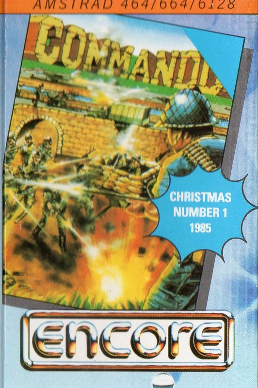 Front Cover for Commando (Amstrad CPC) (Encore budget re-release)